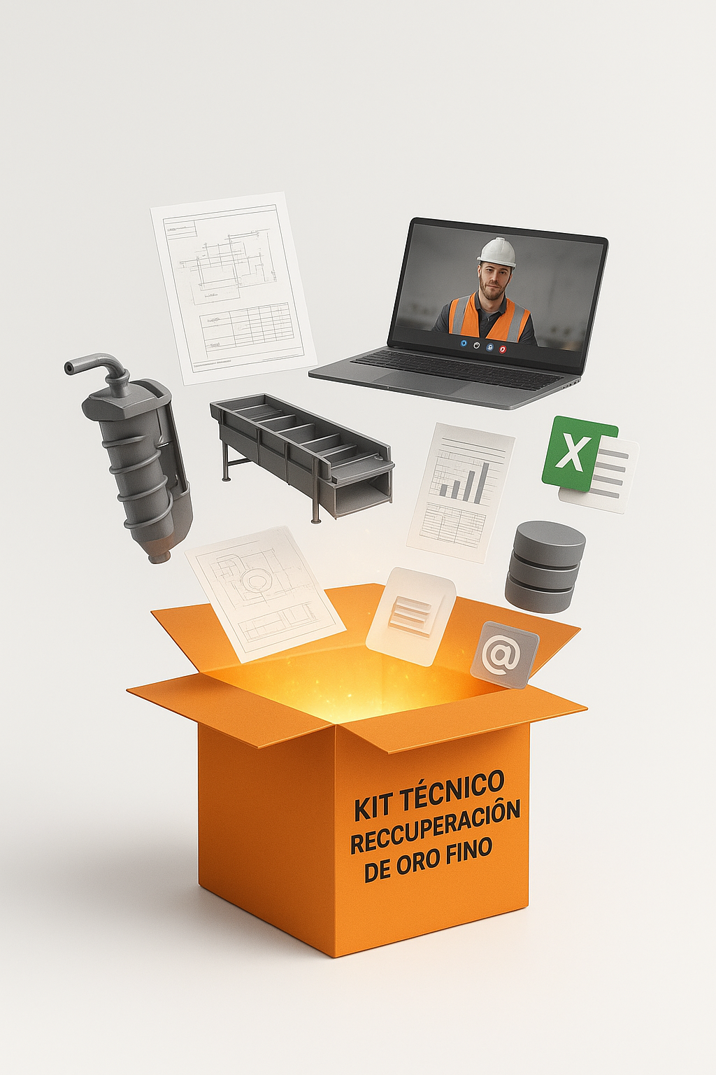 Kit Tecnico de Ingeniería para Recuperación de Oro Fino 2